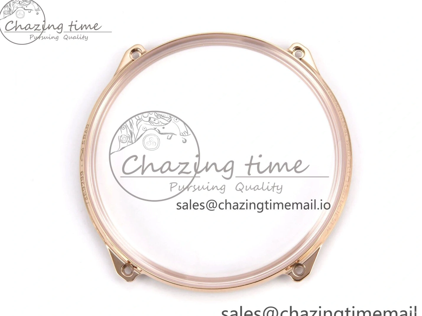 MIROTIME 0110 Portugieser Automatic 42mm RG APSF 1:1 Best Edition Black Dial on Black Leather Strap A Original 7007